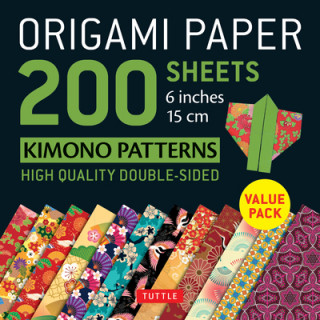 Origami Paper 200 sheets Kimono Patterns 6 (15 cm) (Tuttle Publishing)(Pierścieniowa)