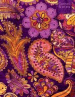 Cornell Notes: Large Student Cornell Note Taking System 120 Pages Purple Paisley