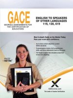 Gace English to Speakers of Other Languages (Esol) 119, 120, 619