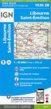IGN Karte, Serie Bleue Libourne.Saint-Emilion