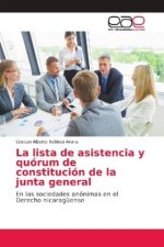 lista de asistencia y quorum de constitucion de la junta general