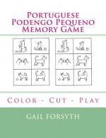 Portuguese Podengo Pequeno Memory Game: Color - Cut - Play
