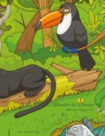Animales de la Jungla libro para colorear 1 & 2