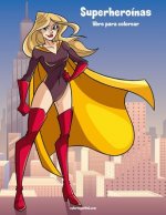 Superheroinas libro para colorear 1
