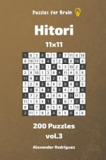 Puzzles for Brain - Hitori 200 Puzzles 11x11 vol. 3