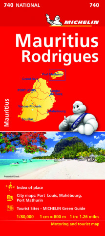 Maurice (Mauritius) - Michelin National Map 740