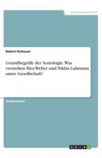 Grundbegriffe der Soziologie. Was verstehen Max Weber und Niklas Luhmann unter Gesellschaft?