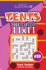 Sudoku Tents - 200 Easy Puzzles 11x11 (Volume 33)