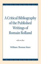 Critical Bibliography of the Published Writings of Romain Rolland