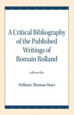 Critical Bibliography of the Published Writings of Romain Rolland