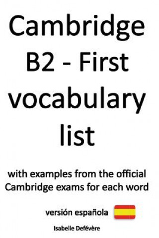 Cambridge B2 - First vocabulary list (versión espa?ola)