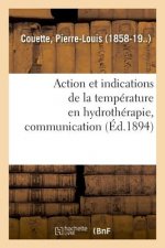 Action Et Indications de la Temperature En Hydrotherapie, Communication
