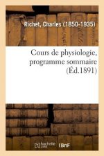 Cours de Physiologie, Programme Sommaire