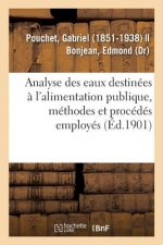 Analyse Des Eaux Destinees A l'Alimentation Publique, Methodes Et Procedes