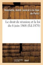 Droit de Reunion Et La Loi Du 6 Juin 1868