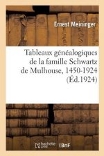 Tableaux Genealogiques de la Famille Schwartz de Mulhouse, 1450-1924