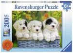 Kuschelige Welpen - Puzzle mit 200 Teilen