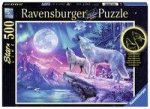Wolf im Nordlicht - Puzzle mit 500 Teilen