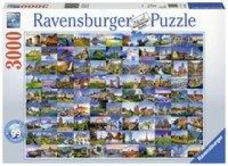 99 beautiful Places of Europe - Puzzle mit 3000