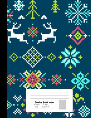 Beading Graph Paper: 8.5x11 Graph Paper for Design Beading Pattern- Beading on a Loom- Peyote Stitch Bead work, Bead Jewelry Bracelet /120