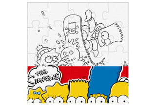 The Simpsons: Vymaluj si ďż˝tverec/Mini puzzle