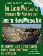 Lycian Way (Likia Yolu) Topographic Map Atlas with Index 1
