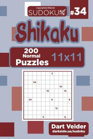Sudoku Shikaku - 200 Normal Puzzles 11x11 (Volume 34)