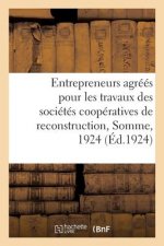 Liste Des Entrepreneurs Agrees Pour Les Travaux Des Societes Cooperatives de Reconstruction