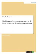 Nachhaltiges Personalmanagement in der österreichischen Beherbergungsindustrie