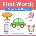 First Words (Objects and Things): Early Education book of learning objects and things names with pictures for kids