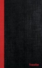 dans Traveller Casebound Hardcover Notebooks, 6 x 9, Black/Red, 108 Ruled pages