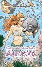 Travel Size Adult Coloring Book of Mermaids