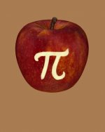 Apple Pi: Graph Paper for Math Students Teachers Professors - 4 Square to 1 Inch Grey Graph Paper - 150 pages 8x10