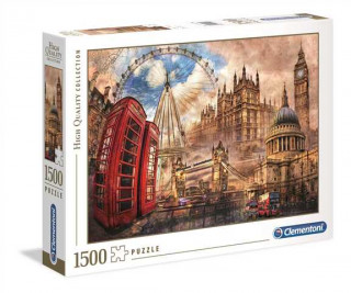 Clementoni Puzzle Londýn - Vintage 1500 dílků