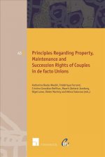 Principles of European Family Law Regarding Property, Maintenance and Succession Rights of Couples in de facto Unions
