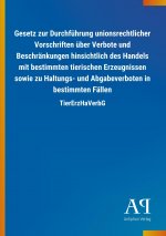 Gesetz zur Durchführung unionsrechtlicher Vorschriften über Verbote und Beschränkungen hinsichtlich des Handels mit bestimmten tierischen Erzeugnissen