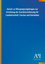 Gesetz zu Übergangsregelungen zur Errichtung der Sozialversicherung für Landwirtschaft, Forsten und Gartenbau