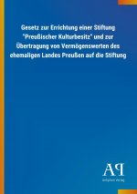 Gesetz zur Errichtung einer Stiftung 
