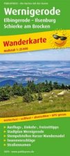 Wanderkarte Wernigerode - Elbingerode - Ilsenburg - Schierke am Brocken 1 : 25 000