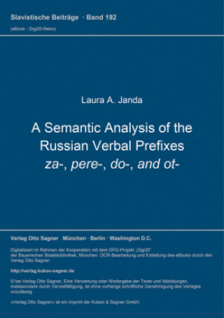 Semantic Analysis of the Russian Verbal Prefixes za-, pere-, do-, and ot-