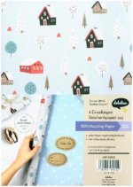 Geschenkpapier Set Weihnachten: Skandinavische Winterlandschaft