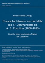 Russische Literatur von der Mitte des 17. Jahrhunderts bis A. S. Puschkin (1650-1825)