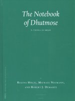 The Notebook of Dhutmose: P. Vienna Äs 10321
