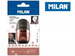 Temperówka + gumka Milan Capsule Cooper czarna