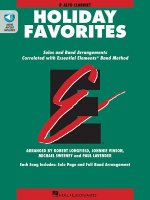Essential Elements Holiday Favorites: Eb Alto Clarinet Book with Online Audio