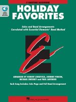 Essential Elements Holiday Favorites: Eb Baritone Saxophone Book with Online Audio