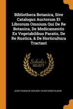 Bibliotheca Botanica, Sive Catalogus Auctorum Et Librorum Omnium Qui de Re Botanica, de Medicamentis Ex Vegetabilibus Paratis, de Re Rustica, & de Hor