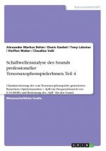 Schallwellenanalyse des Sounds professioneller TenorsaxophonspielerInnen. Teil 4