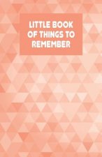 Little Book of Things to Remember: Alphabetically Organized Book to Keep Track of Internet Addresses and Website Logins