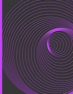 Purple Spirals: Everyday Notebook